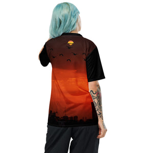 théo gallery expo-théo photography-Sunset-men's t-shirt-Women's T-shirts-estival solstice-summer solstice-midsummer-solstice d'été