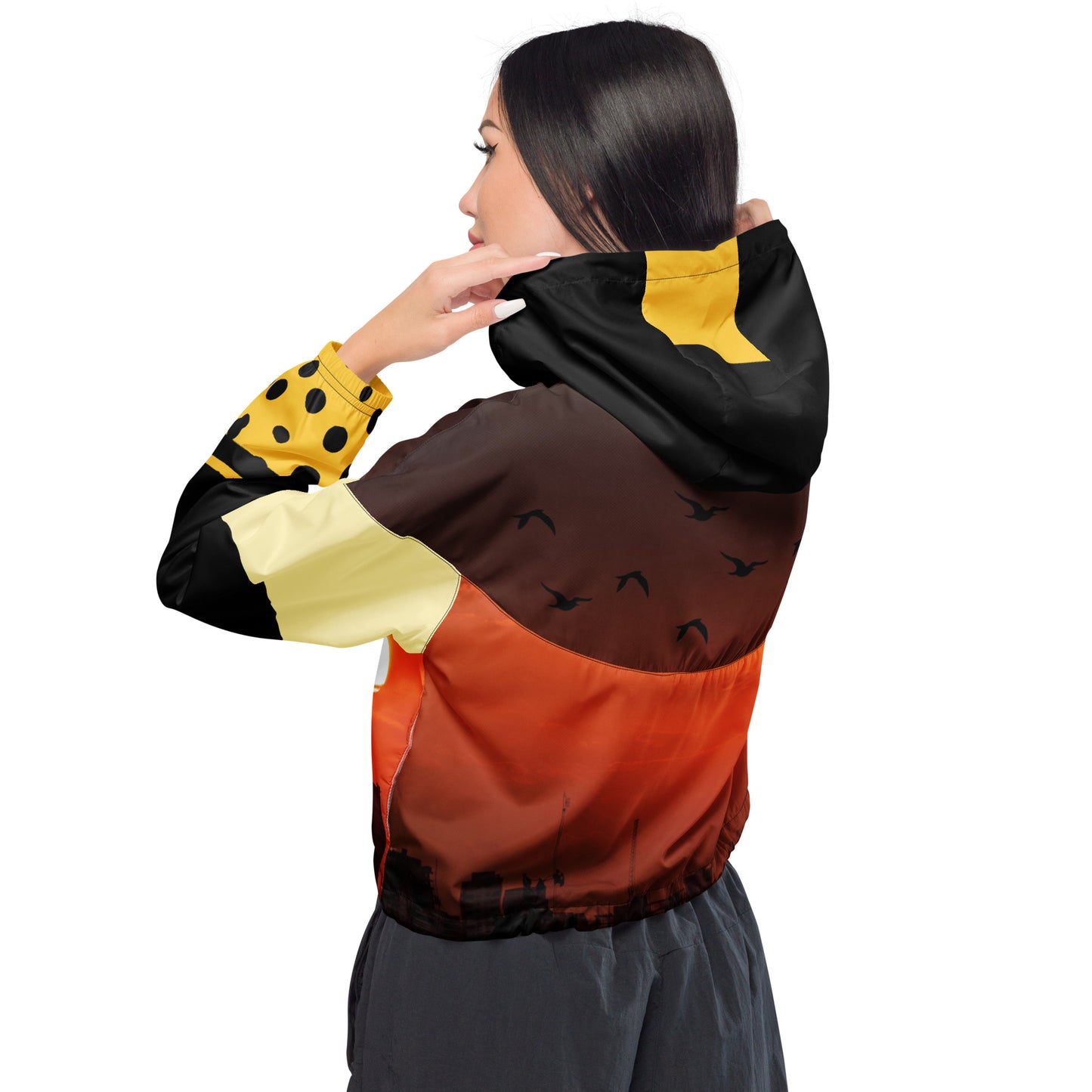 Women’s cropped windbreaker ( The Sunset Collection )