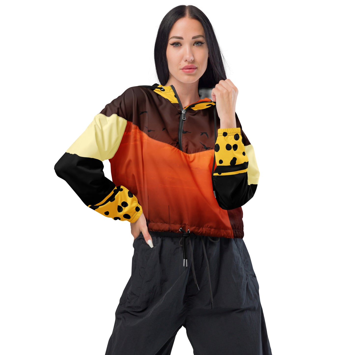Women’s cropped windbreaker ( The Sunset Collection )