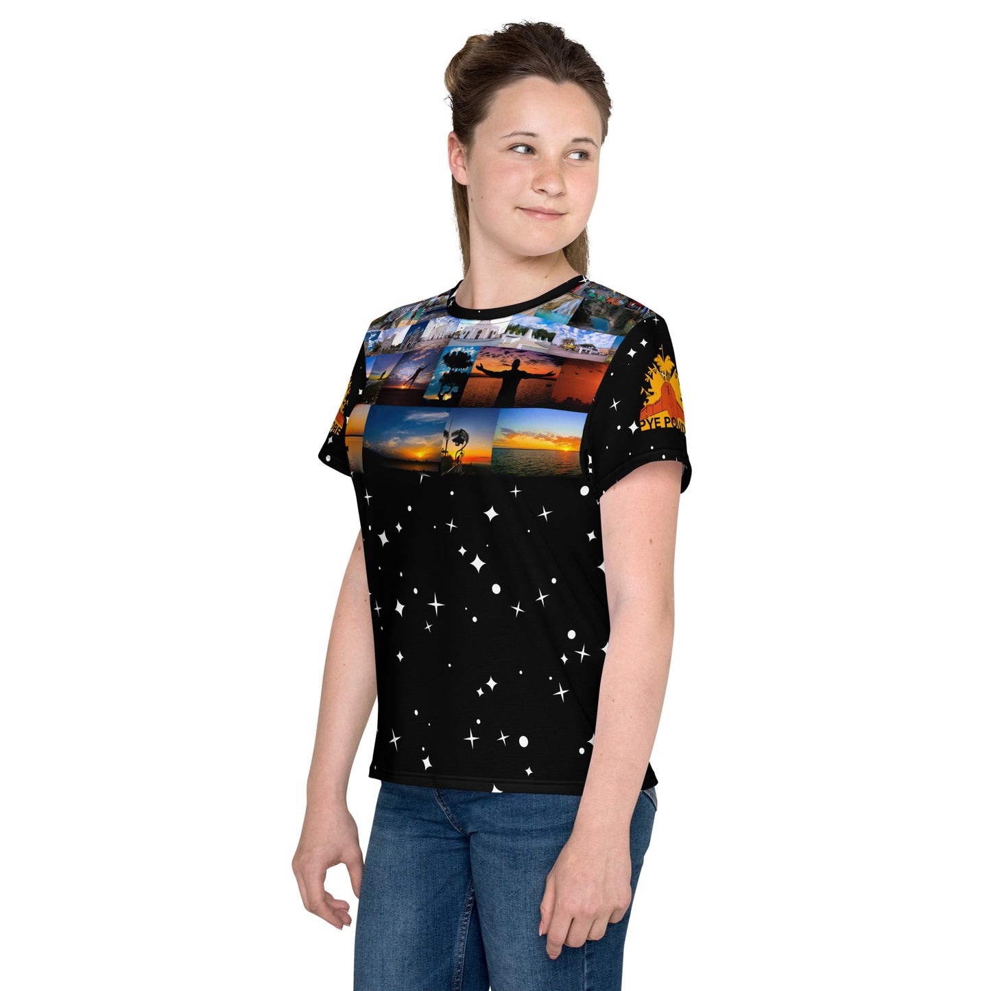 Youth crew neck t-shirt unisex ( Pye Poudre Collection )