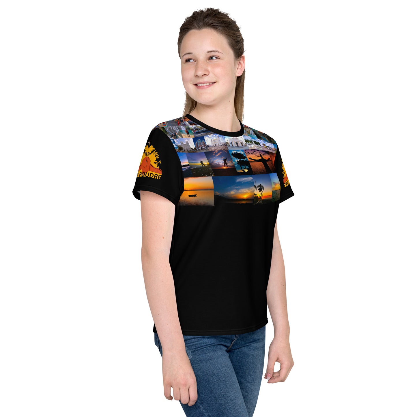 Youth crew neck t-shirt unisex ( Pye Poudre Collection )