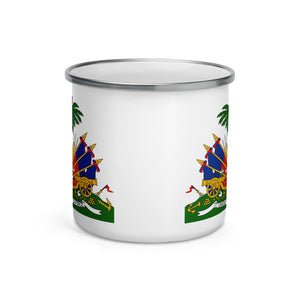 camper mug-enamel mug-haitian emblem- theo gallery expo- theo photography-