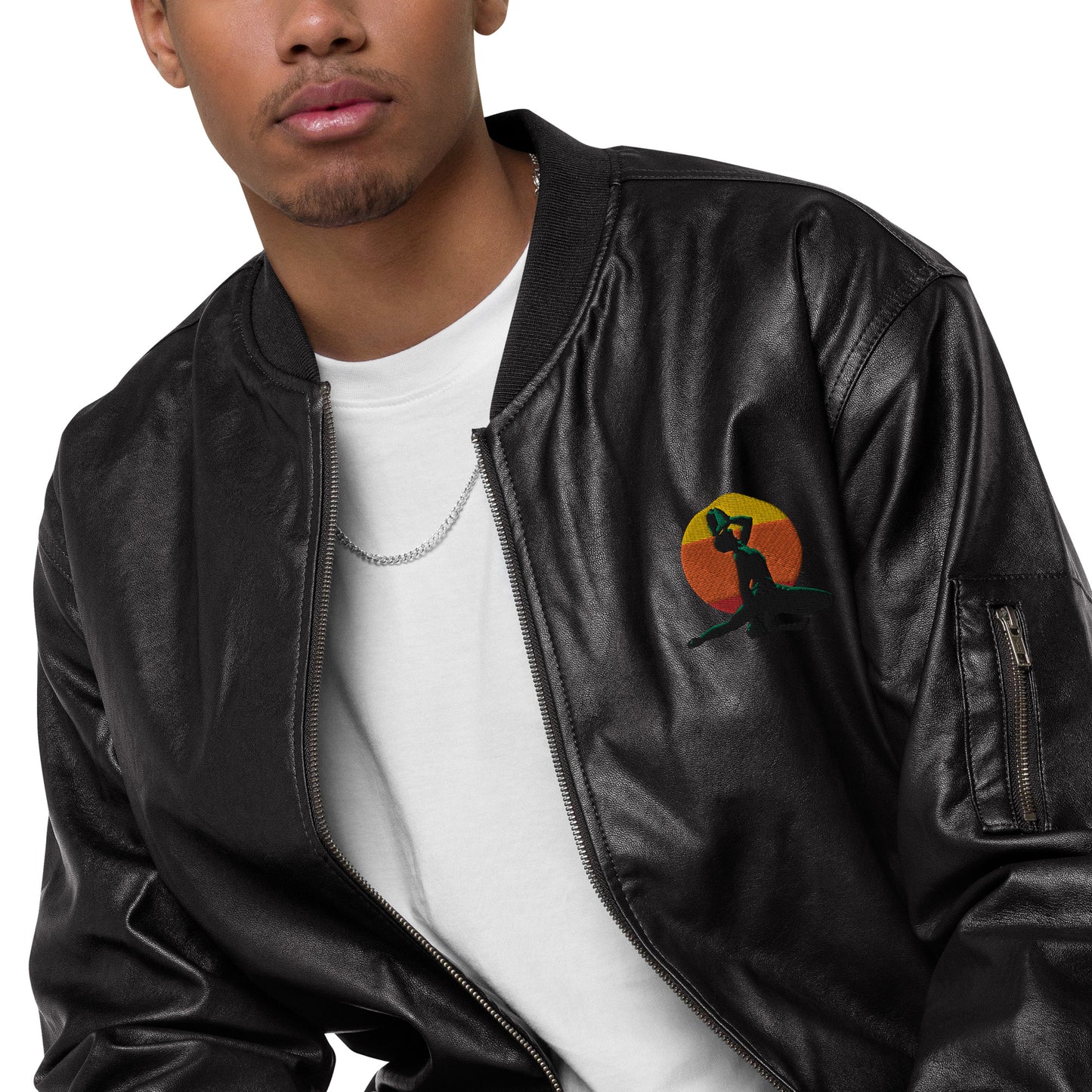 jacket-unisexe jacket- nèg mawon