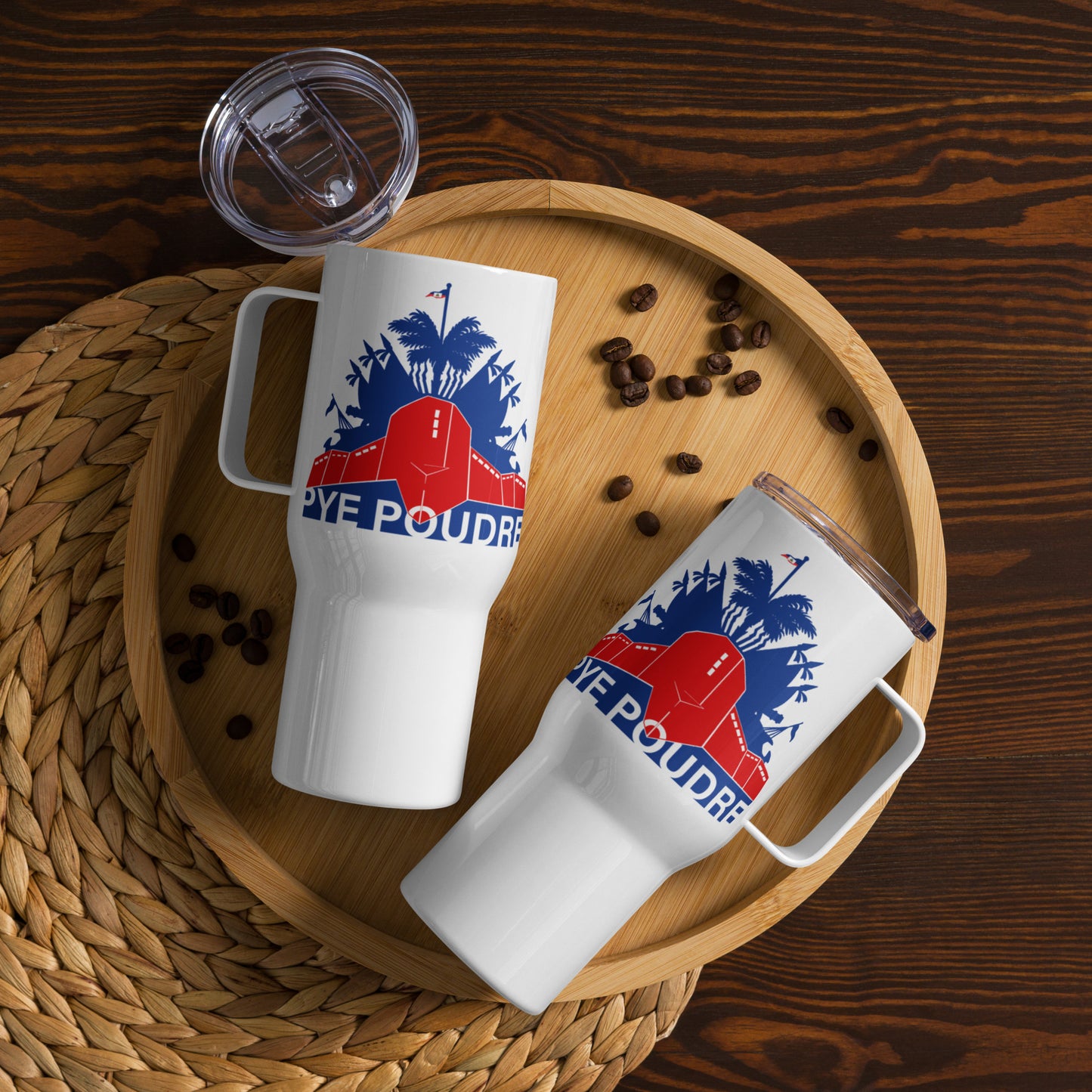 Travel mug with a handle ( Pye Poudre )