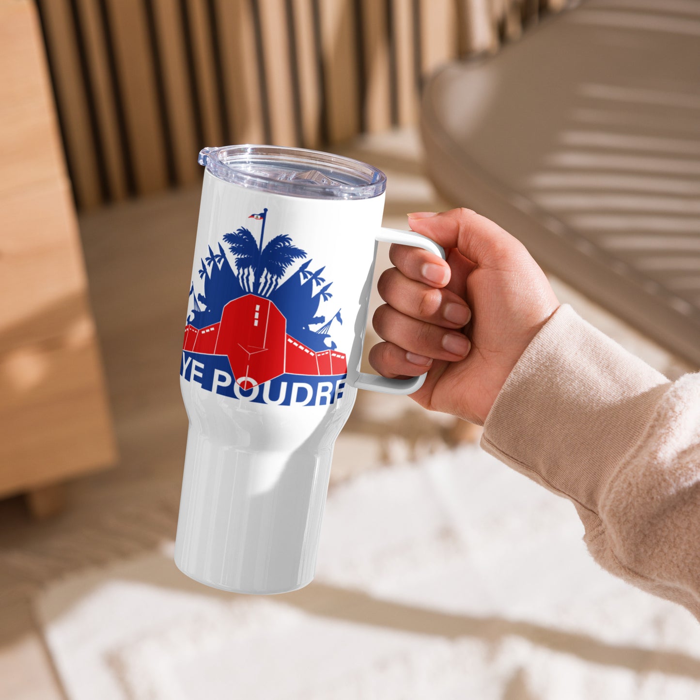 Travel mug with a handle ( Pye Poudre )