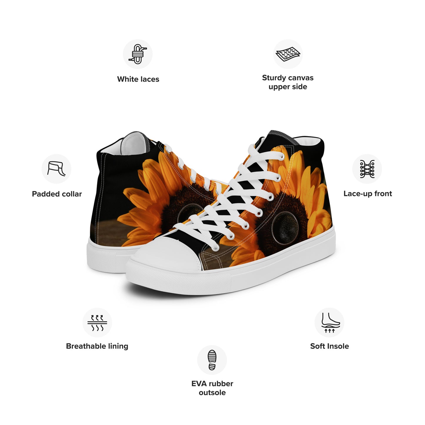 Women’s high top canvas shoes ( Pye Poudre Collection )