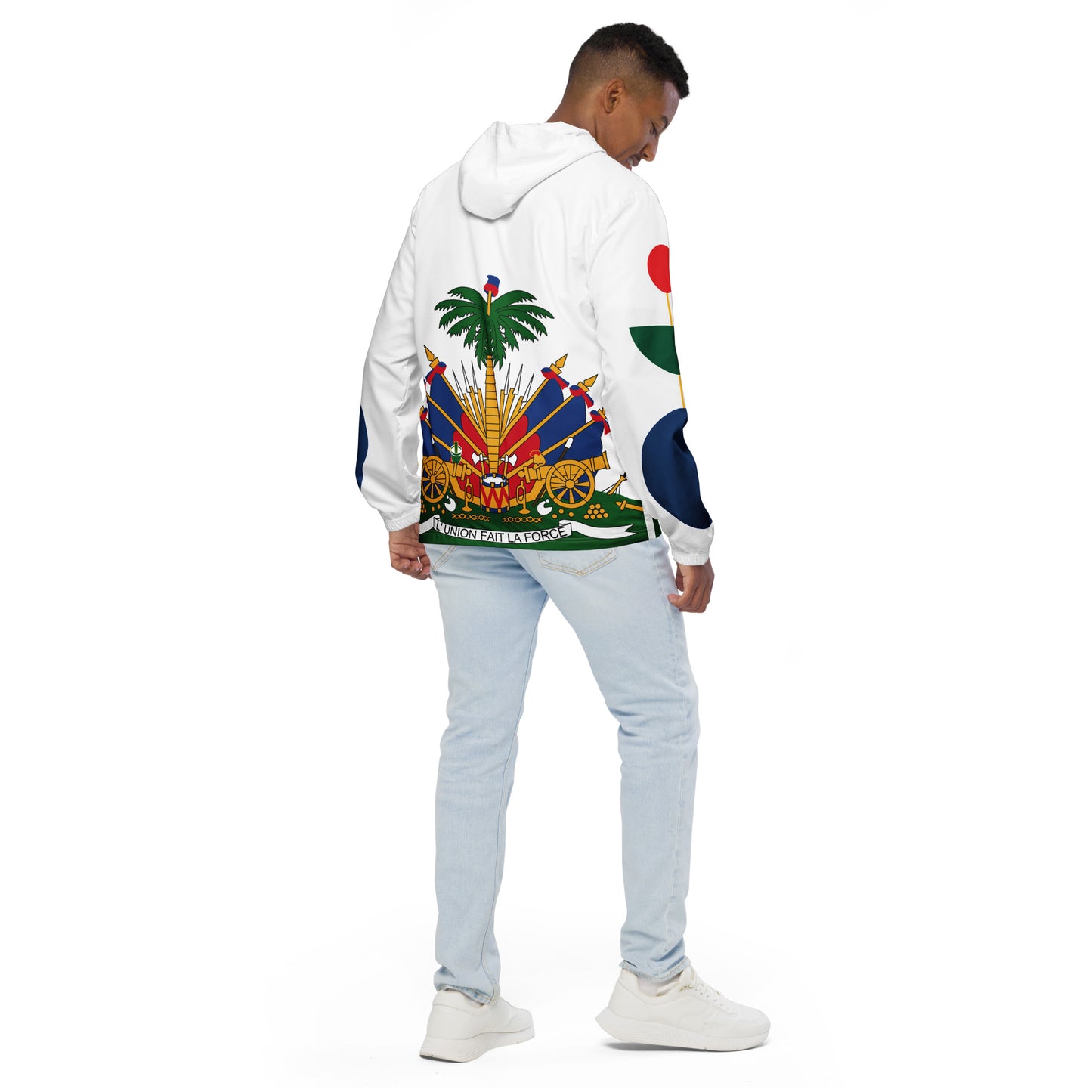 Men’s windbreaker with Haitian Emblem