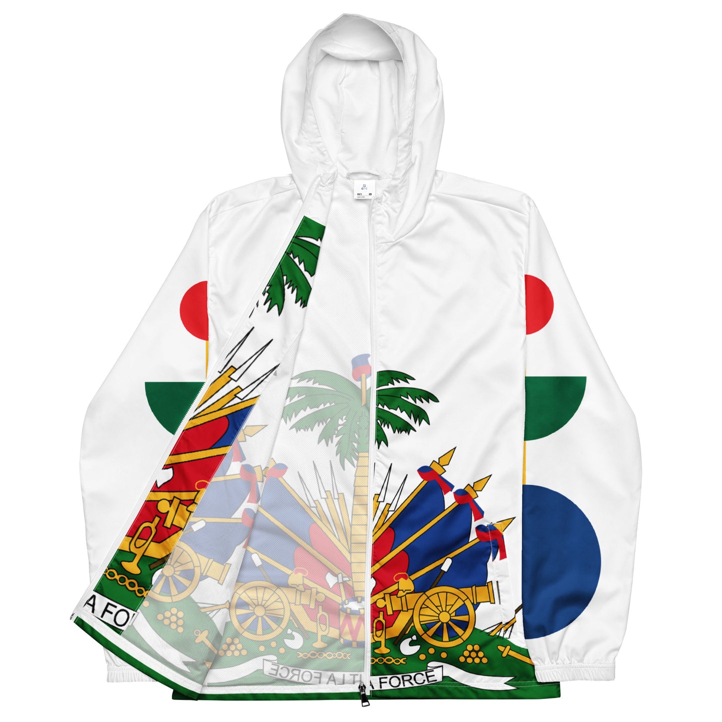 Men’s windbreaker with Haitian Emblem