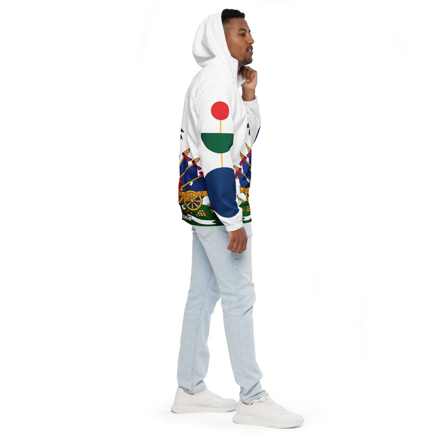Men’s windbreaker with Haitian Emblem