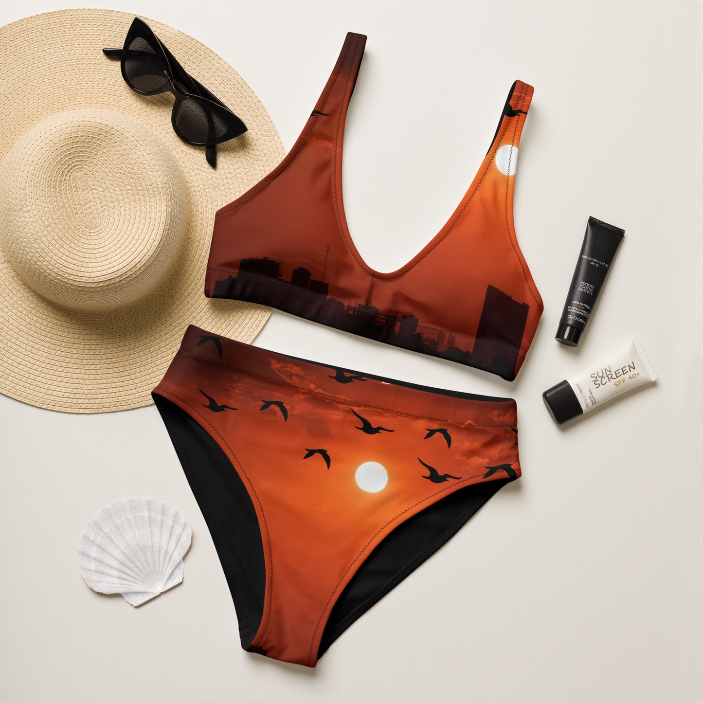 High-waisted bikini ( The Sunset Collection )