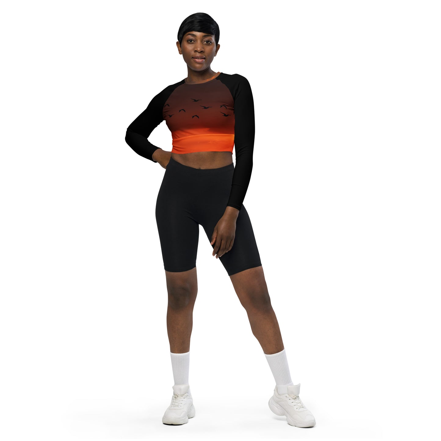 Long-sleeve crop top ( The Sunset Collection )