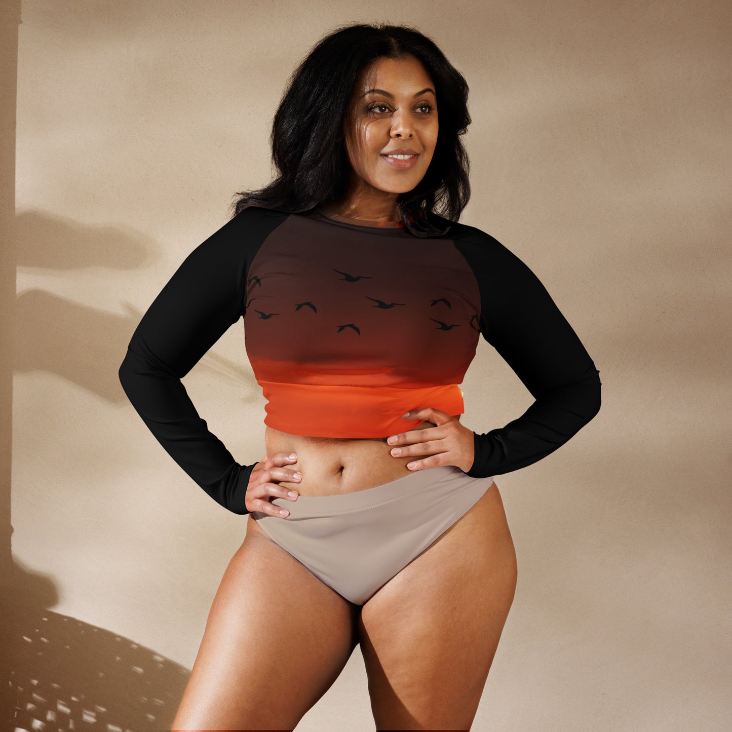 Long-sleeve crop top ( The Sunset Collection )