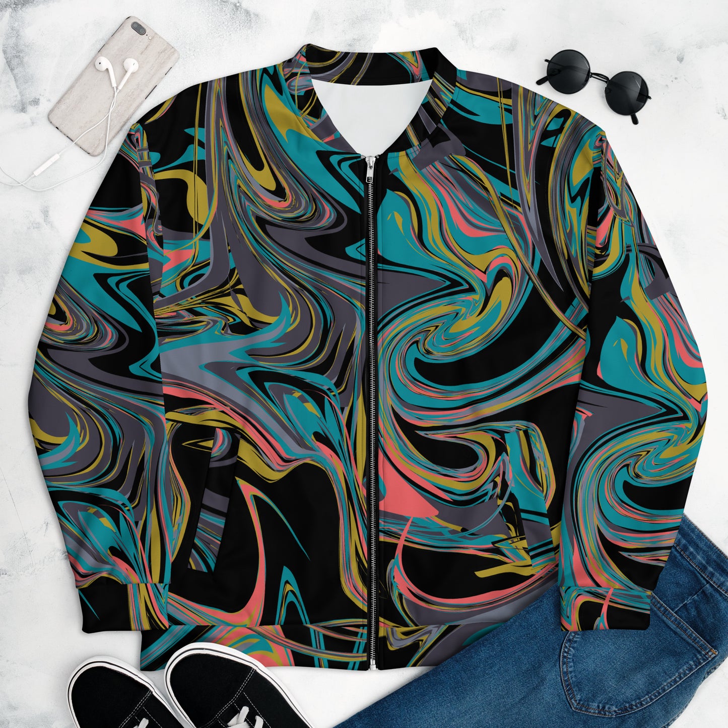 Unisex Bomber Jacket ( Nèg Mawon )