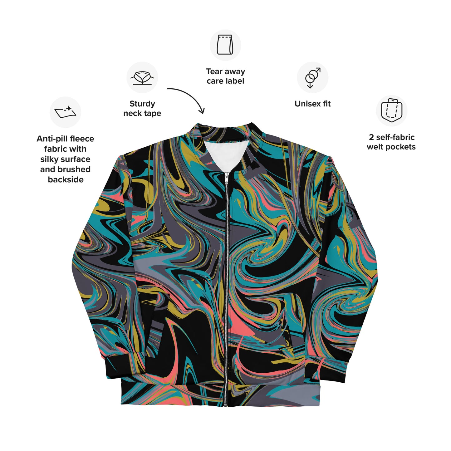 Unisex Bomber Jacket ( Nèg Mawon )