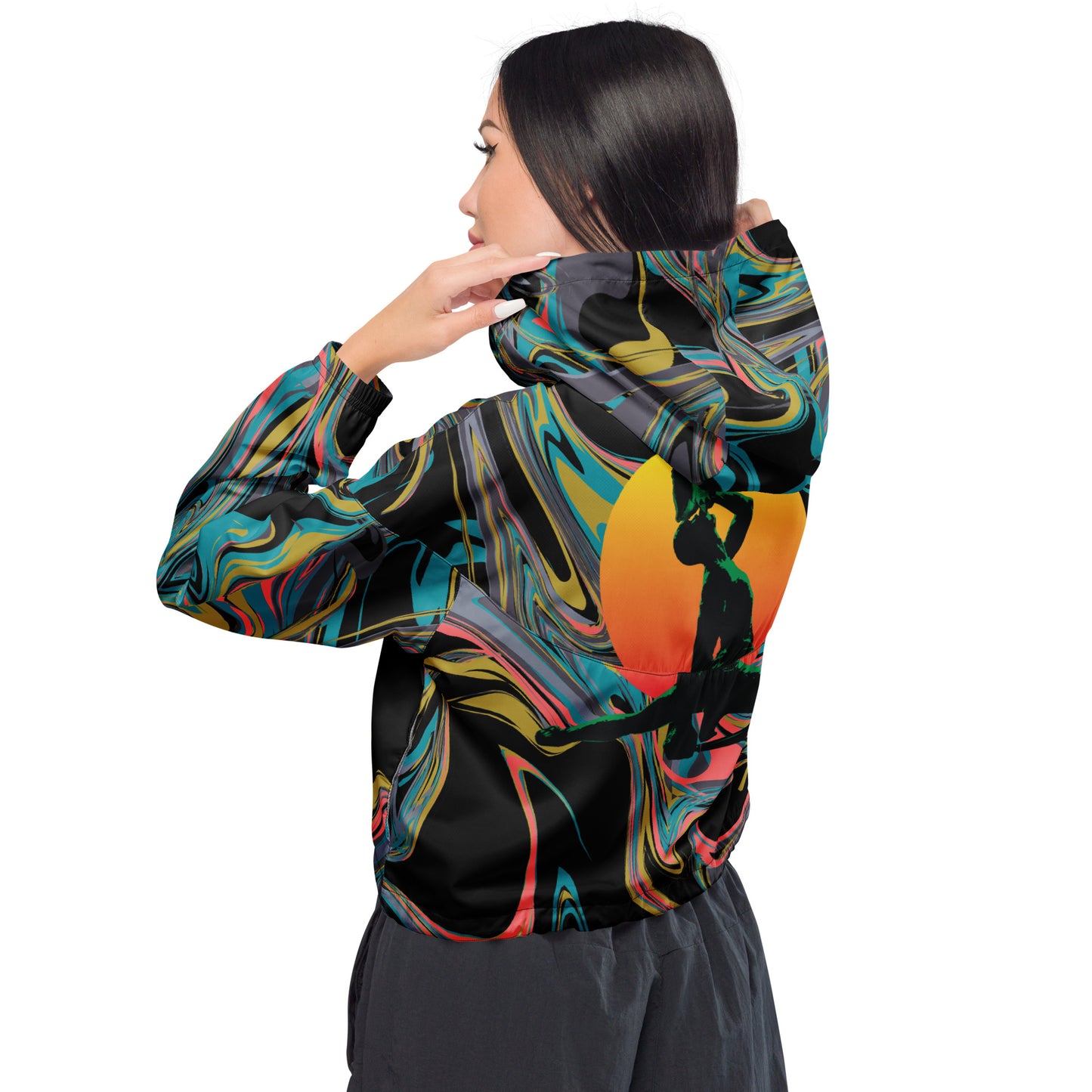 Women’s cropped windbreaker ( Nèg Mawon )