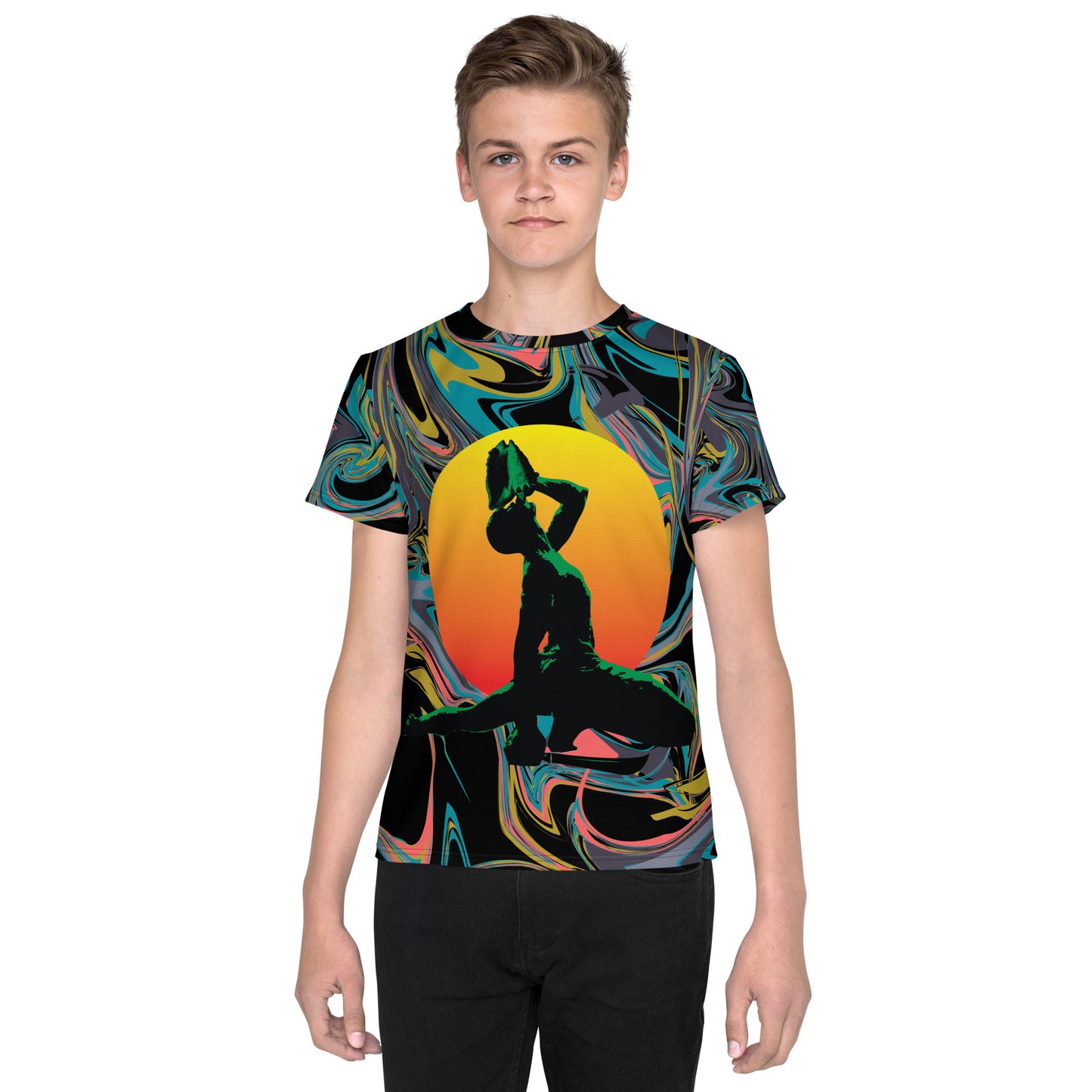 Unisex youth crew neck t-shirt ( Nèg Mawon )