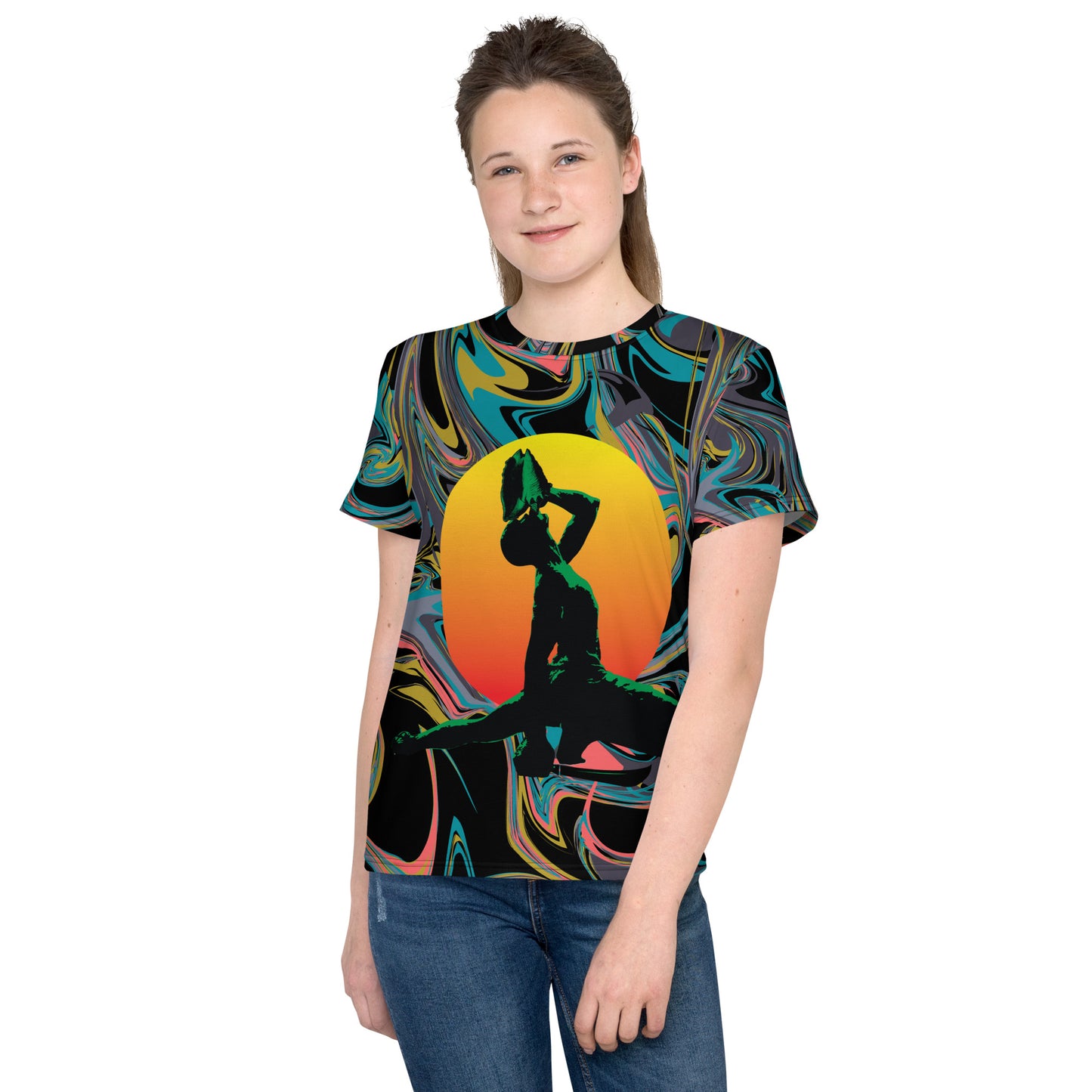 Unisex youth crew neck t-shirt ( Nèg Mawon )