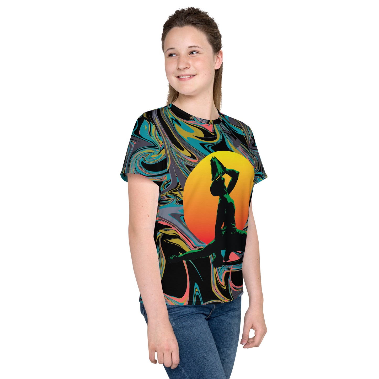 Unisex youth crew neck t-shirt ( Nèg Mawon )