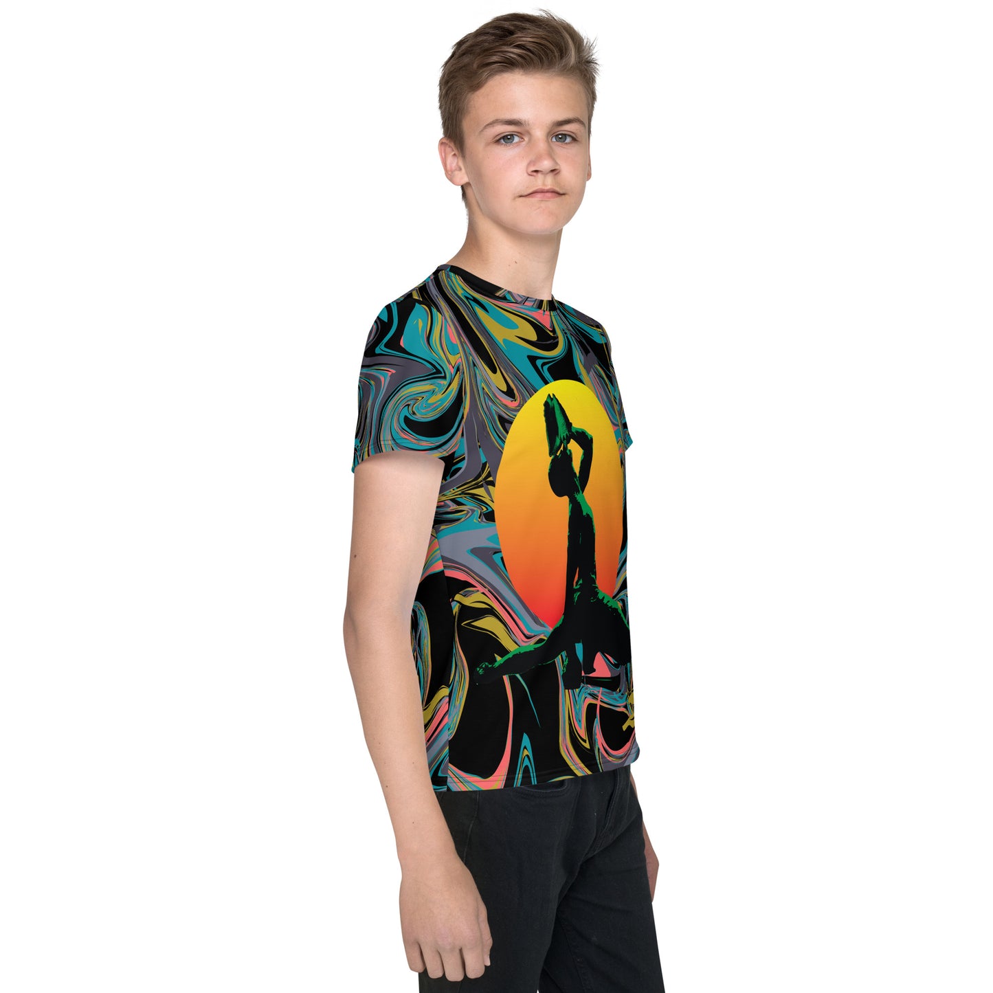Unisex youth crew neck t-shirt ( Nèg Mawon )