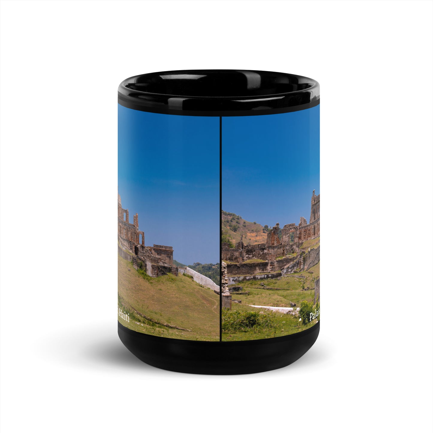 Black Glossy Mug ( Palais Sans Souci, Haïti )