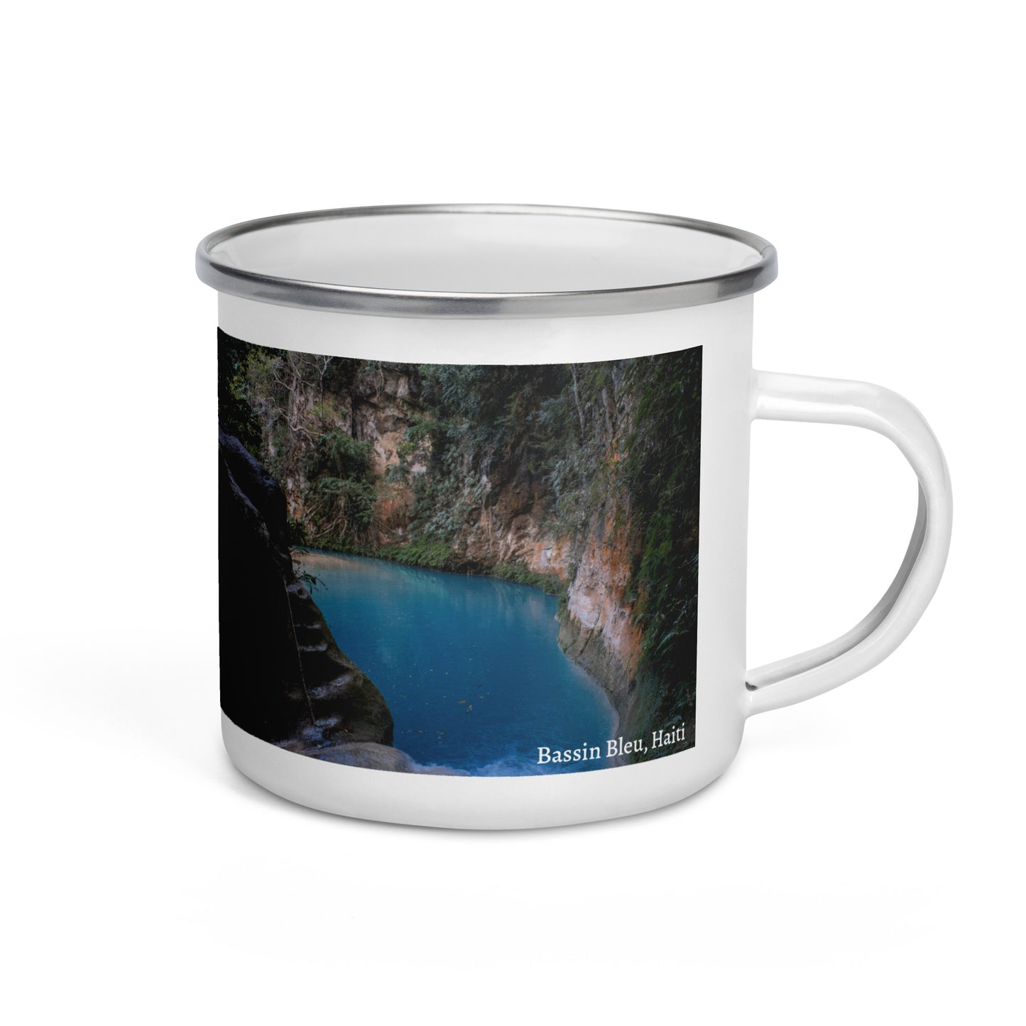 Enamel Mug ( Bassin Bleu, Haïti )