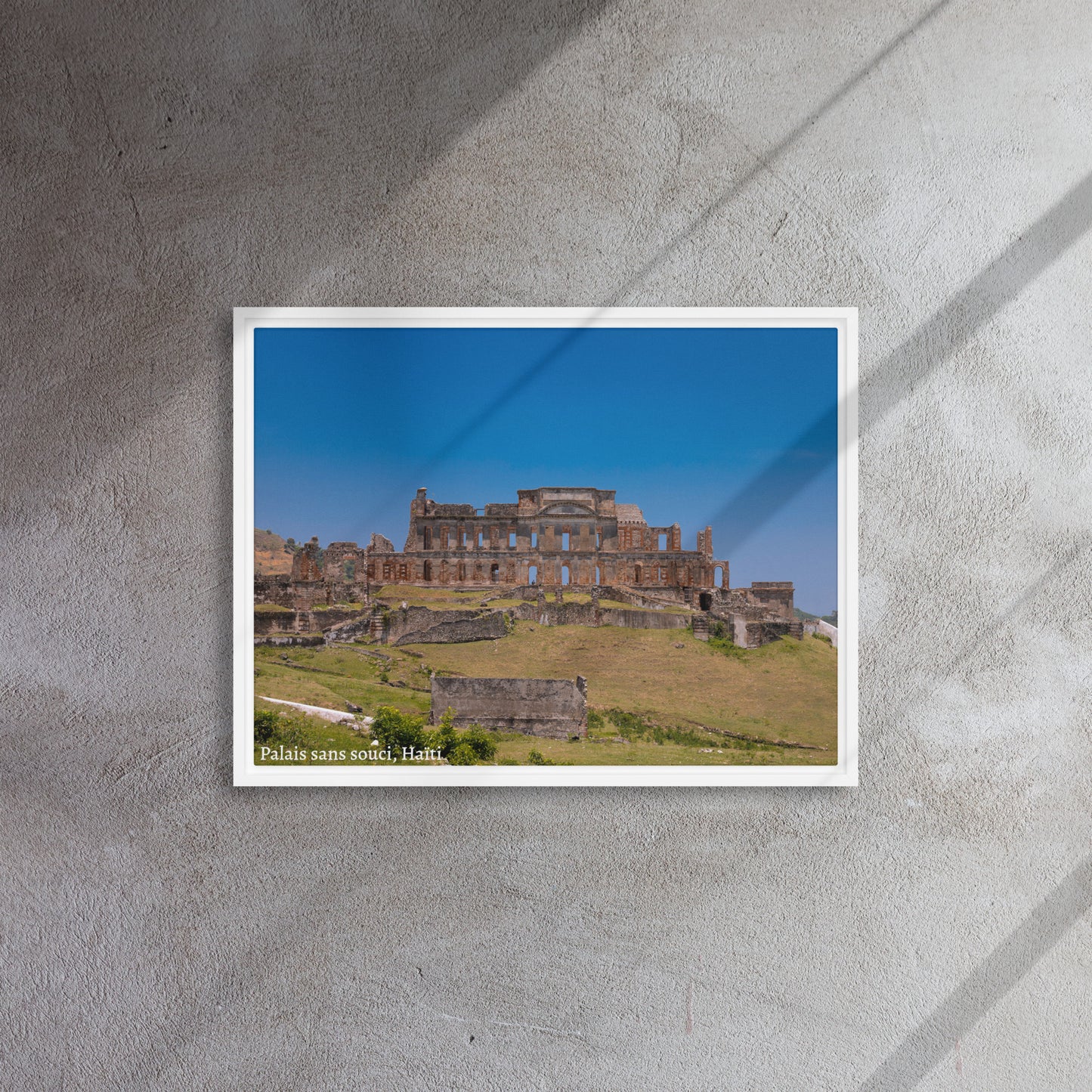 Framed canvas ( Palais Sans Souci, Haïti )