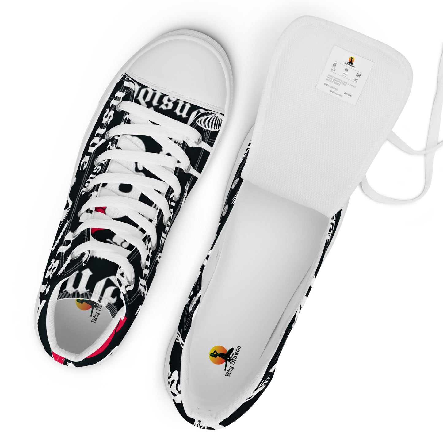 Men’s high top canvas shoes ( Nèg Mawon )