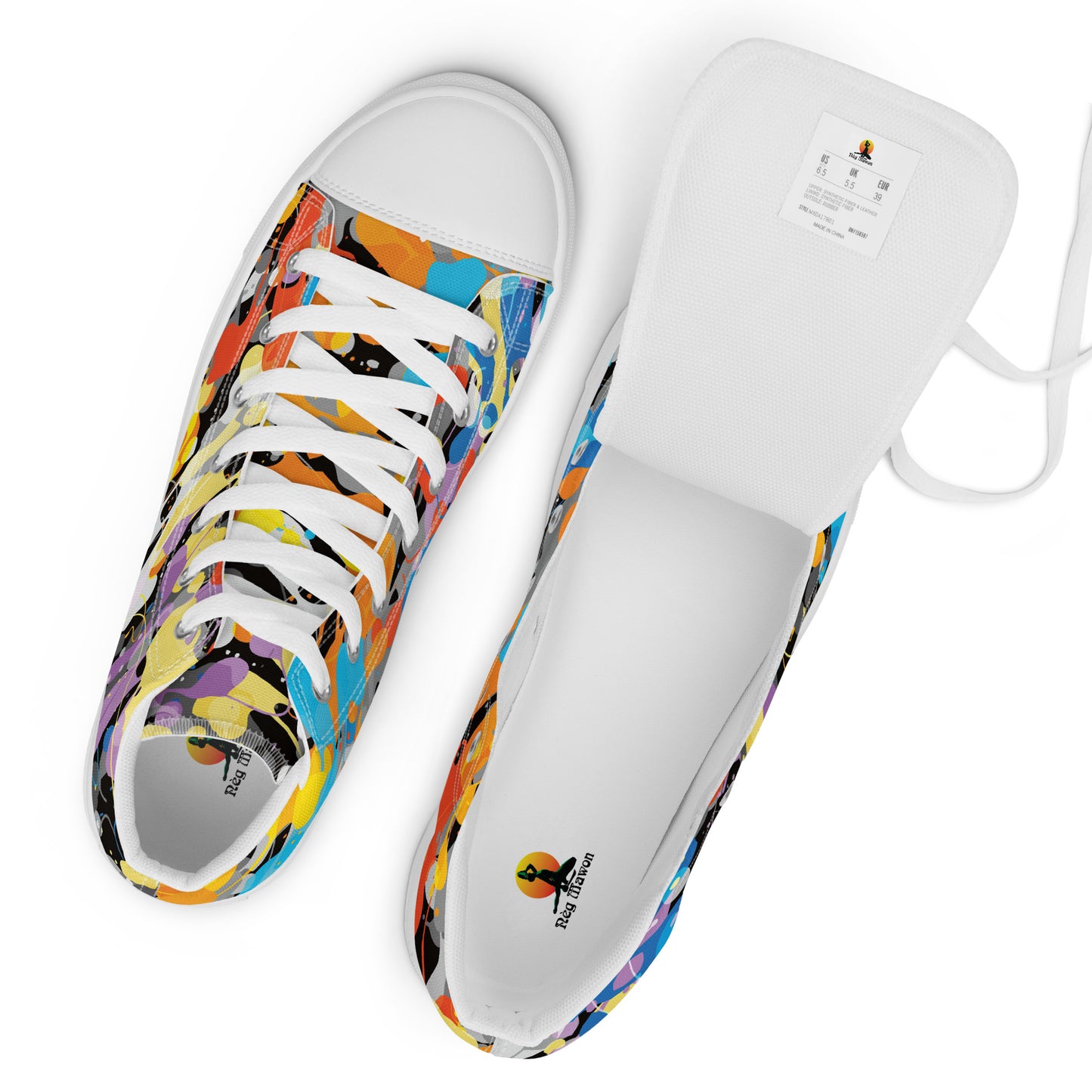 Men’s high top canvas shoes ( Nèg Mawon )