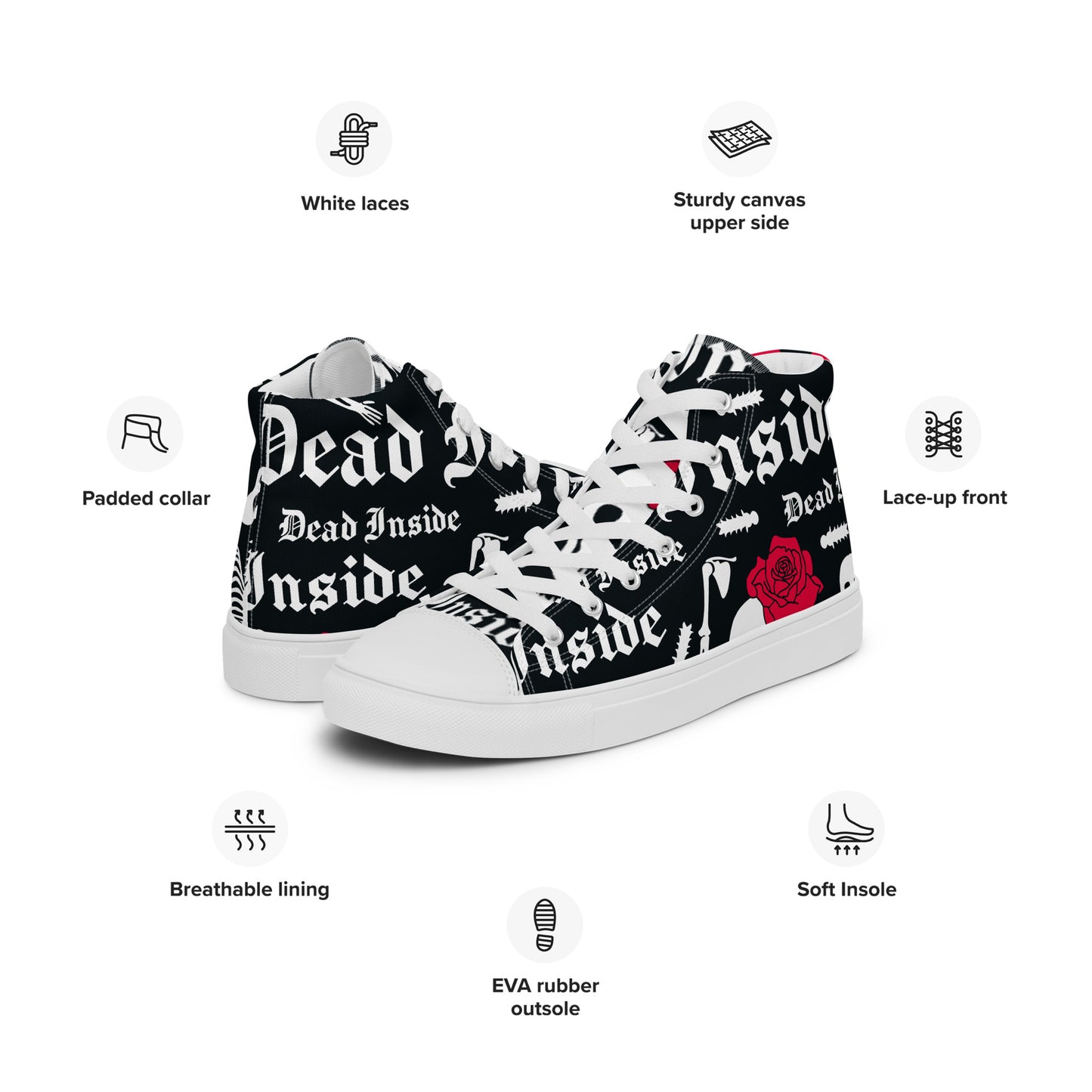Men’s high top canvas shoes ( Nèg Mawon )
