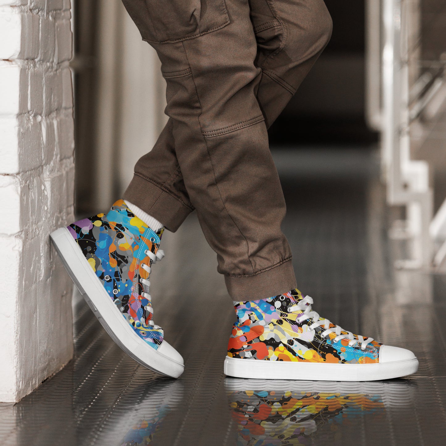 Men’s high top canvas shoes ( Nèg Mawon )