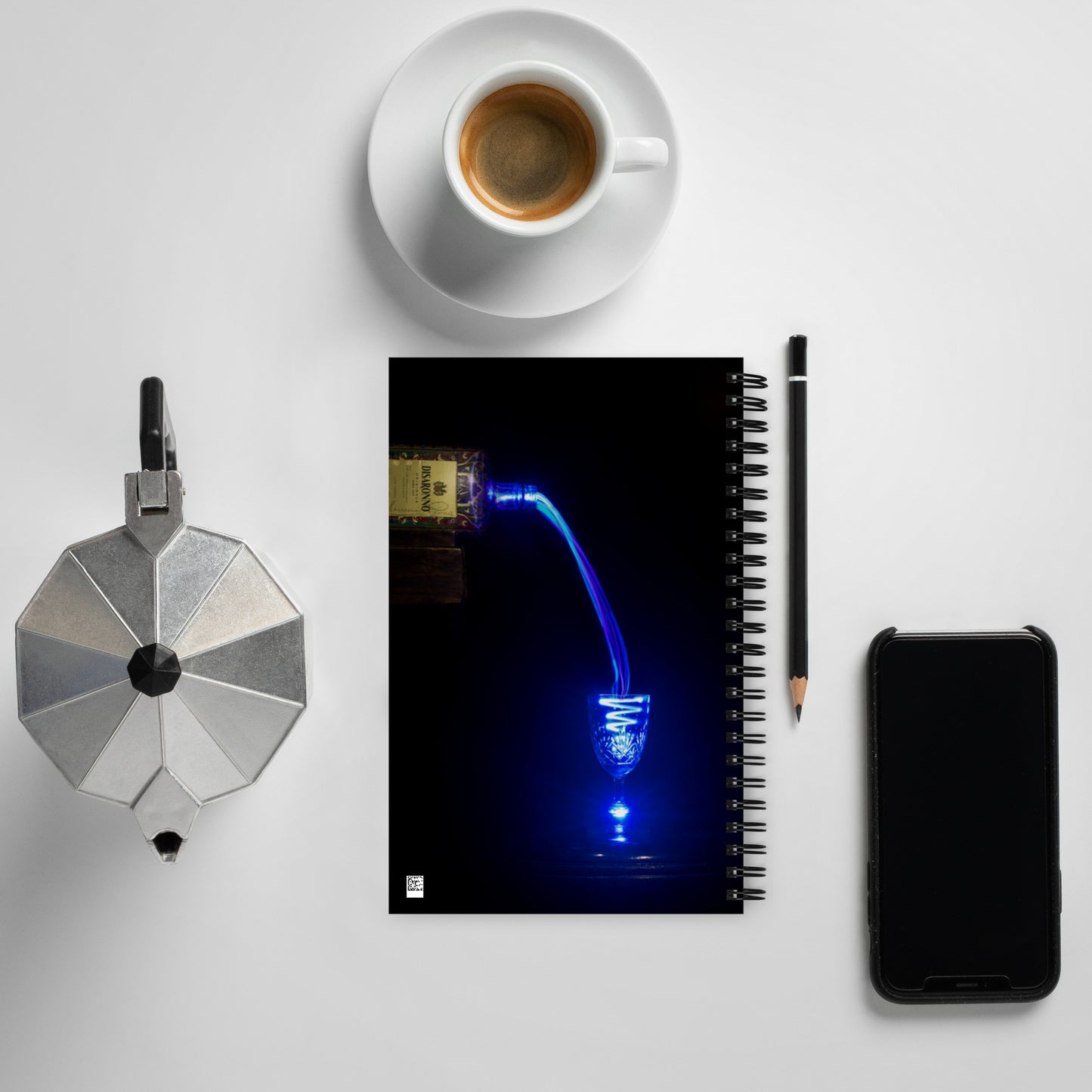 Spiral notebook ( Light painting )