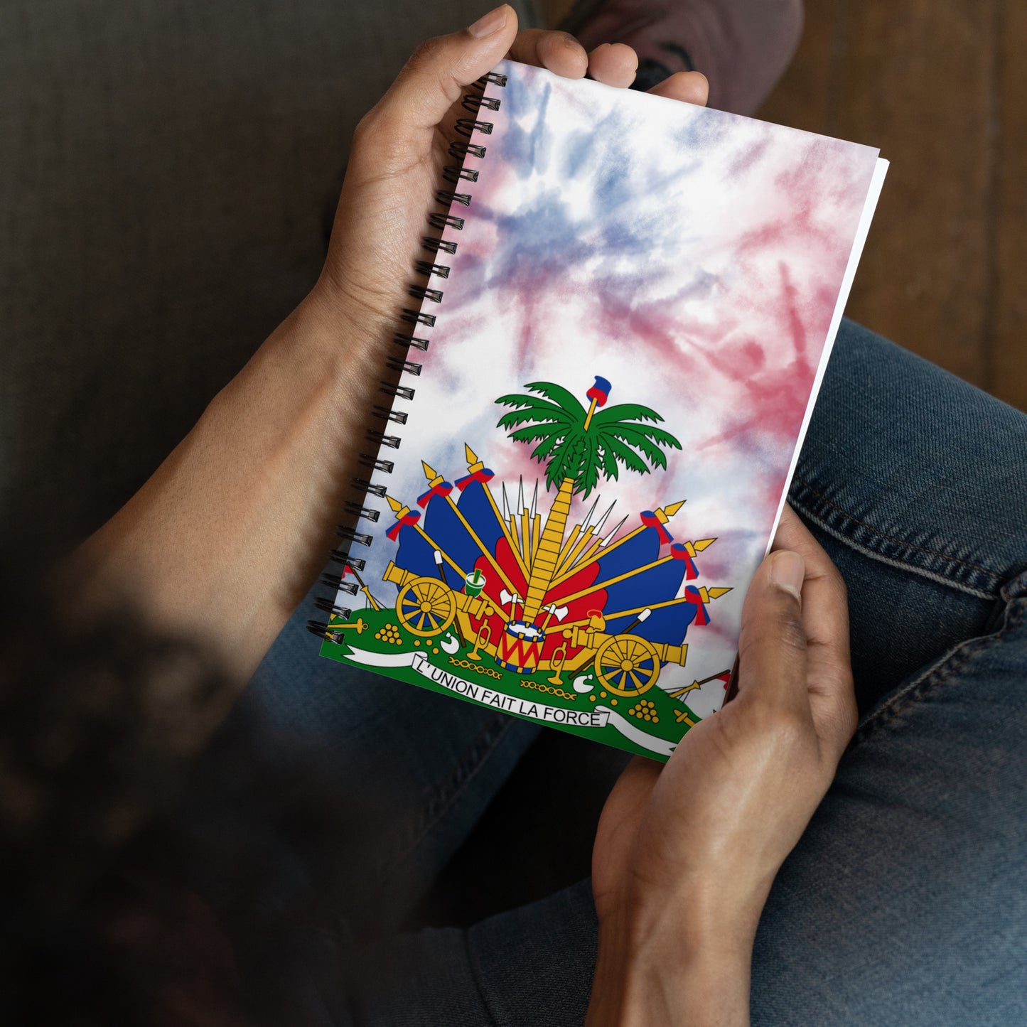 Spiral notebook ( Haitian emblem )