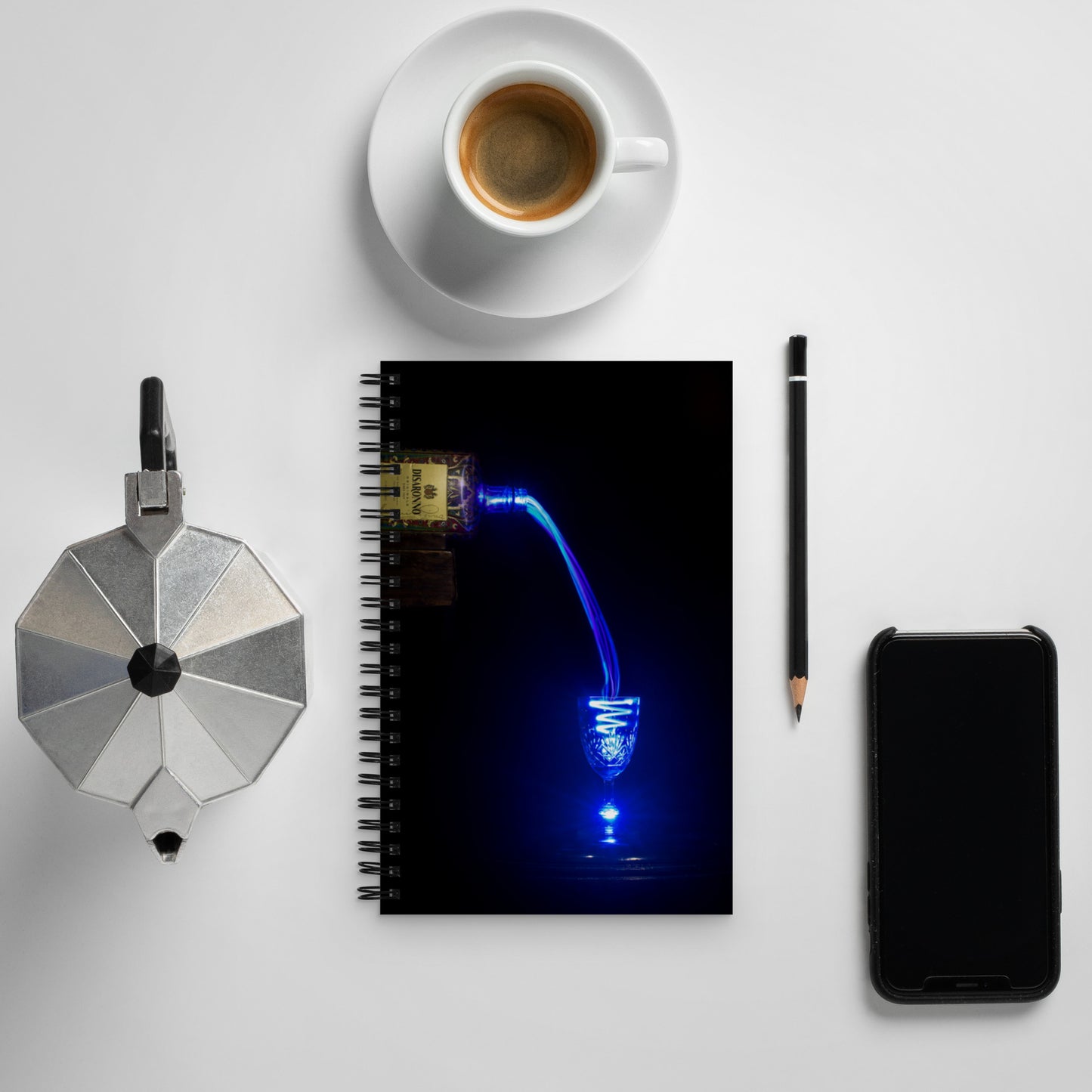 Spiral notebook ( Light painting )