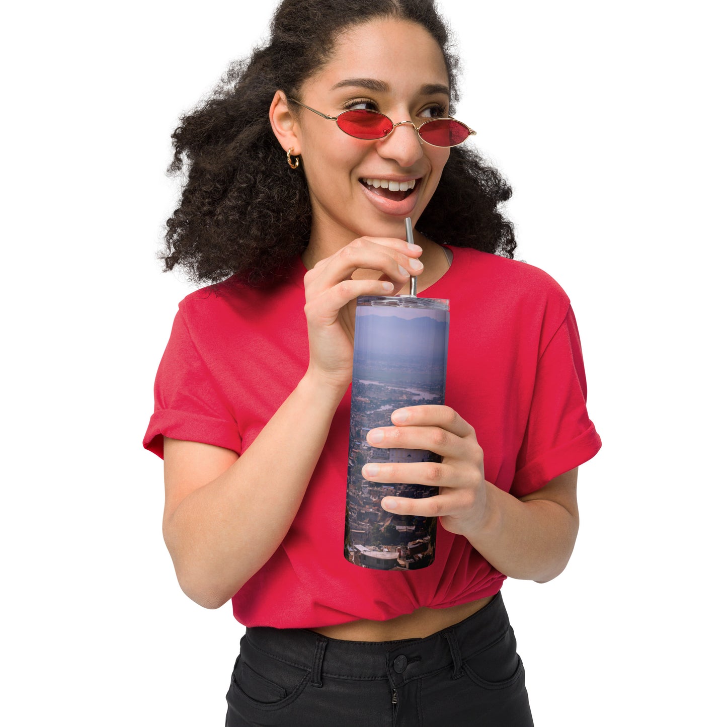 Stainless steel tumbler ( Cap-Haïtien, Haïti )