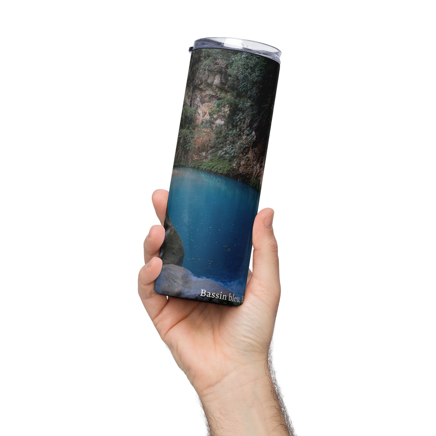 Stainless steel tumbler Bassin bleu, Haïti )