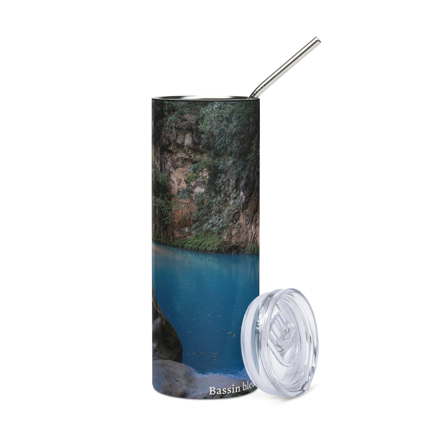 Stainless steel tumbler Bassin bleu, Haïti )