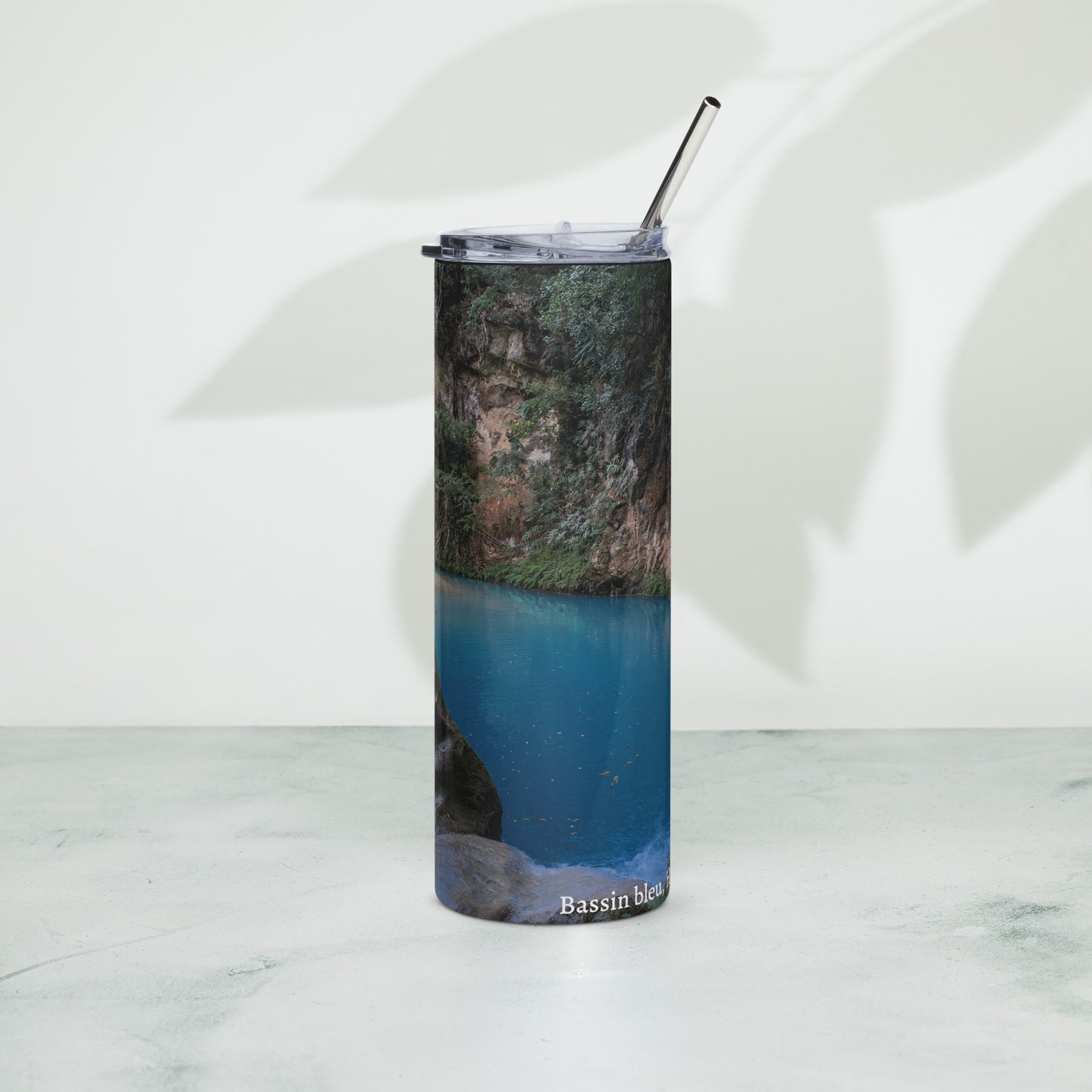 Stainless steel tumbler Bassin bleu, Haïti )