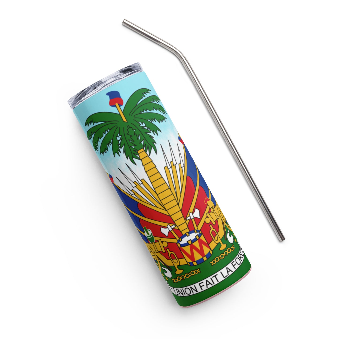 Stainless steel tumbler ( Haitian emblem )