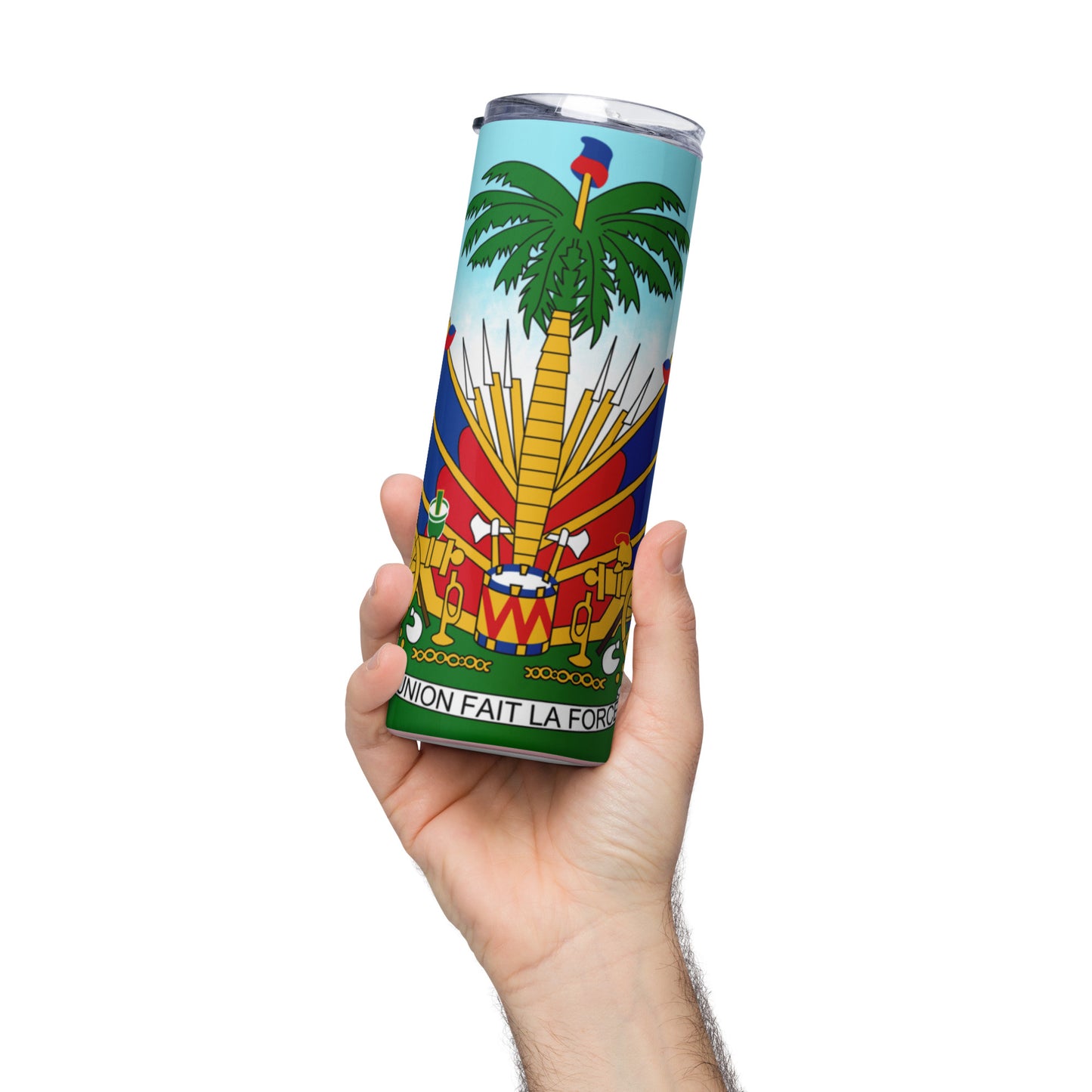 Stainless steel tumbler ( Haitian emblem )