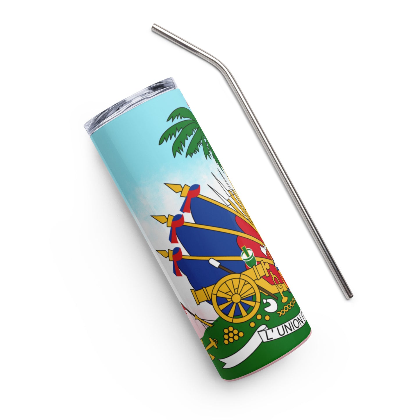 Stainless steel tumbler ( Haitian emblem )
