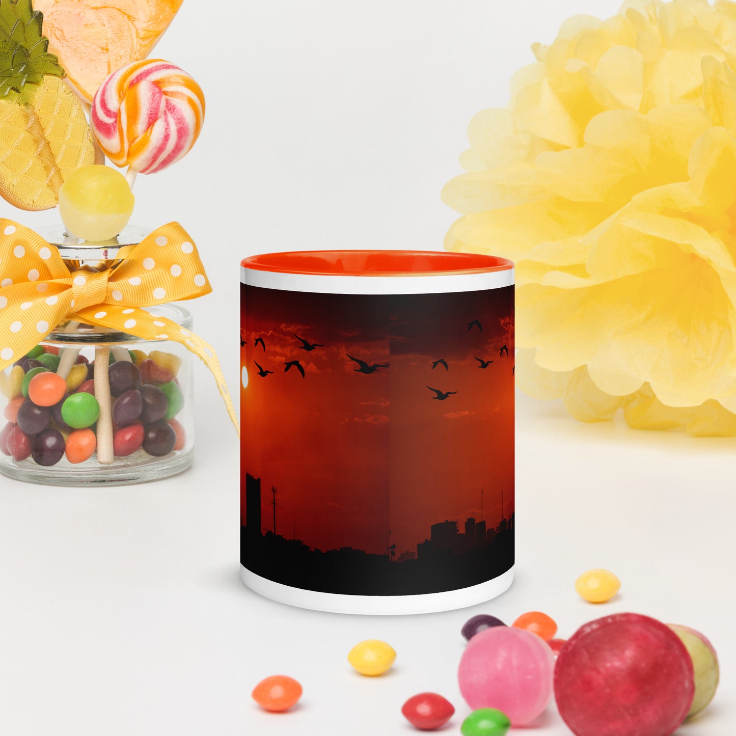 Mug with Color Inside ( Sunset )