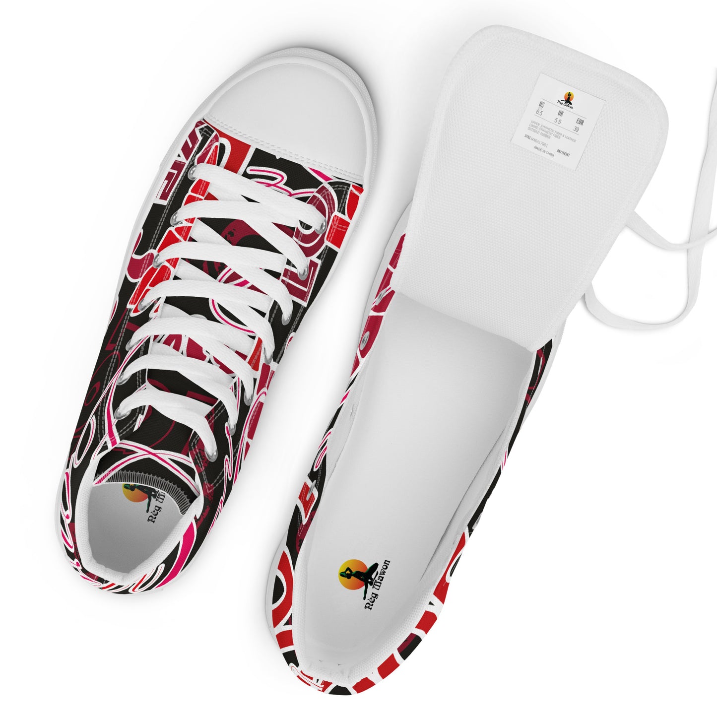 Women’s high top canvas shoes ( Nèg Mawon )