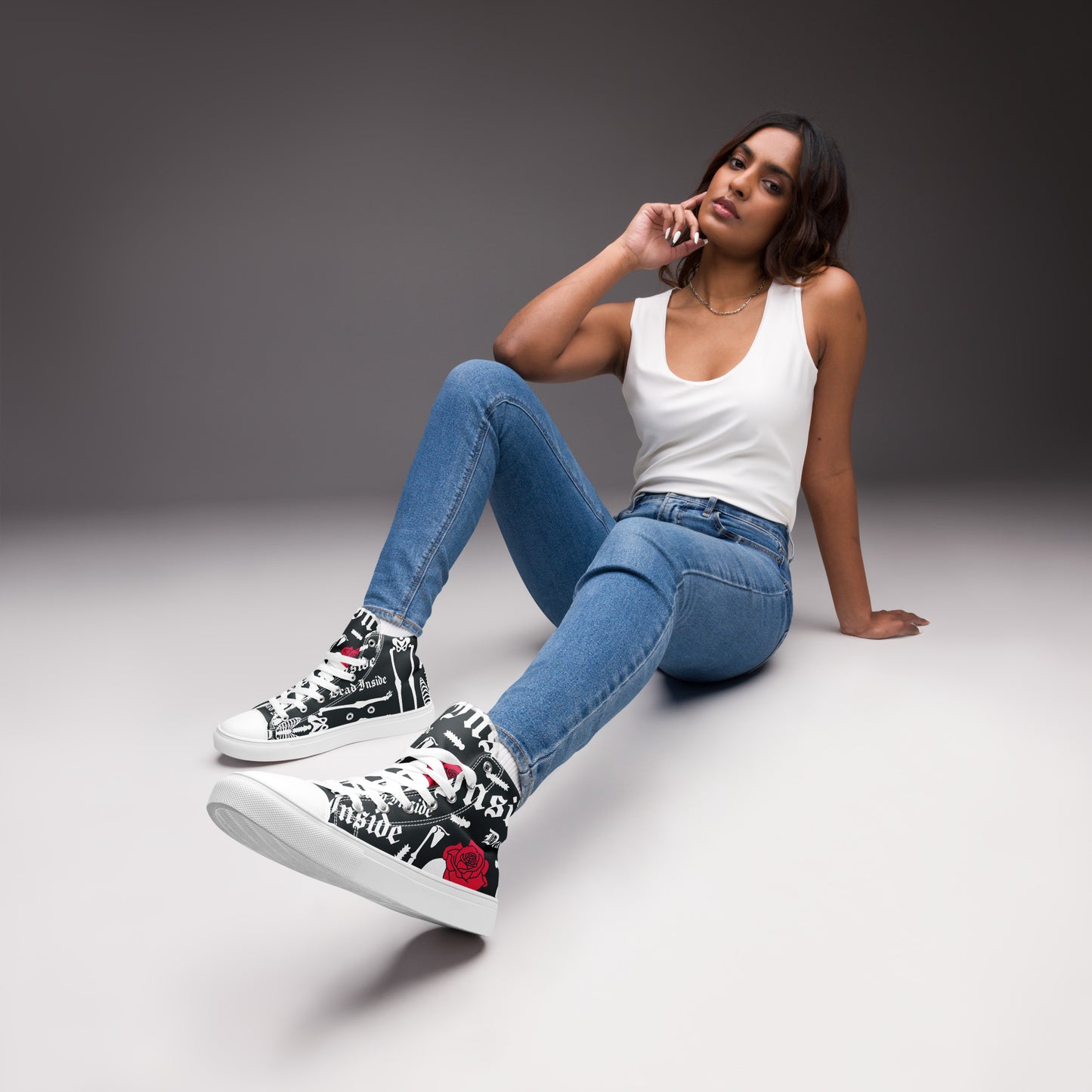Women’s high top canvas shoes ( Nèg Mawon )