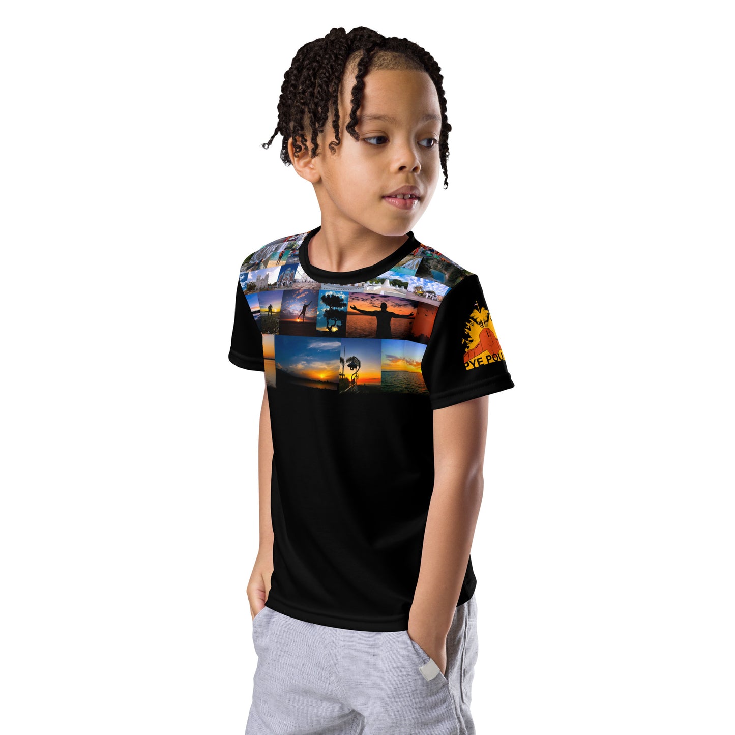 Kids crew neck t-shirt ( Pye Poudre Collection )