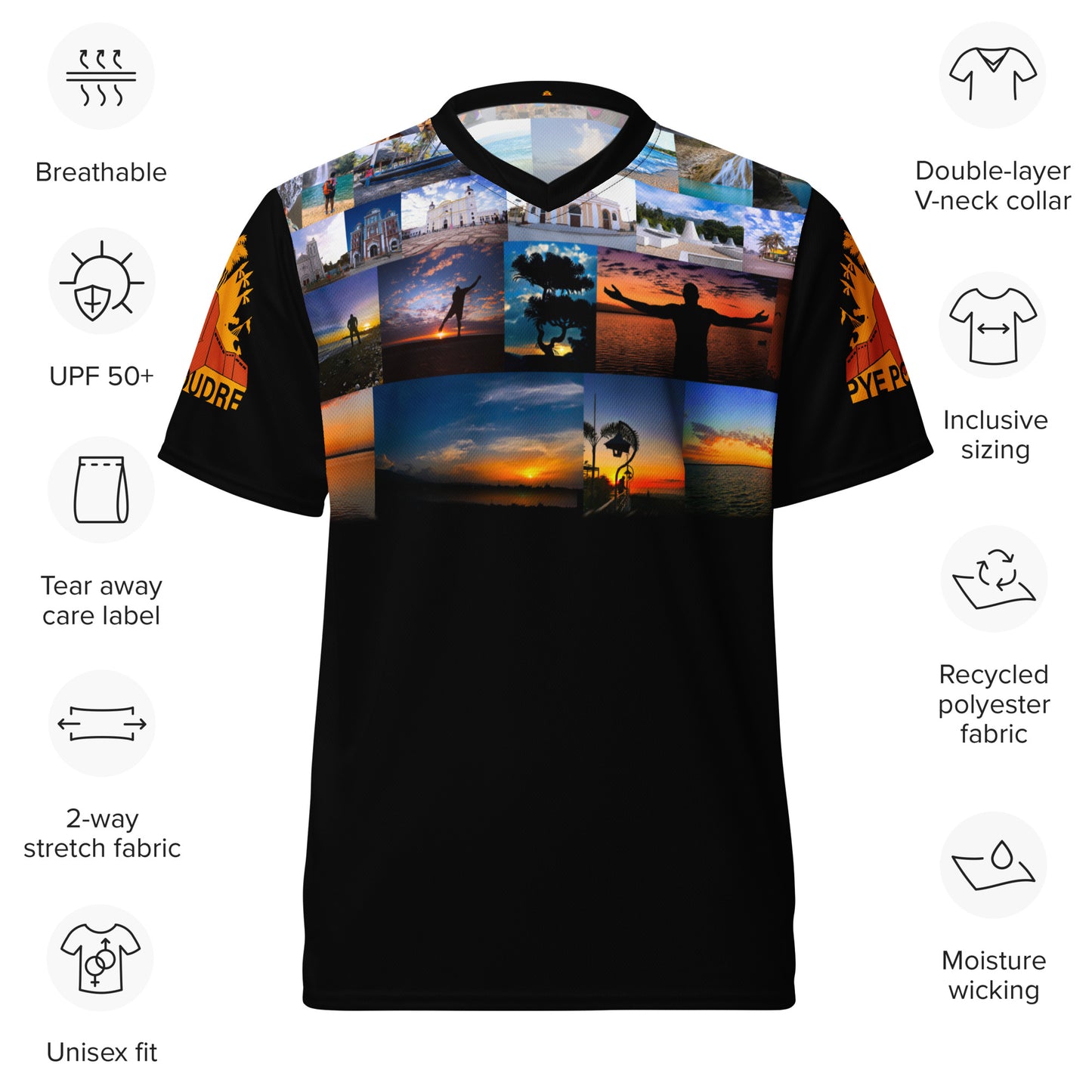 Unisex  jersey T-shirt ( Pye Poudre Collection )