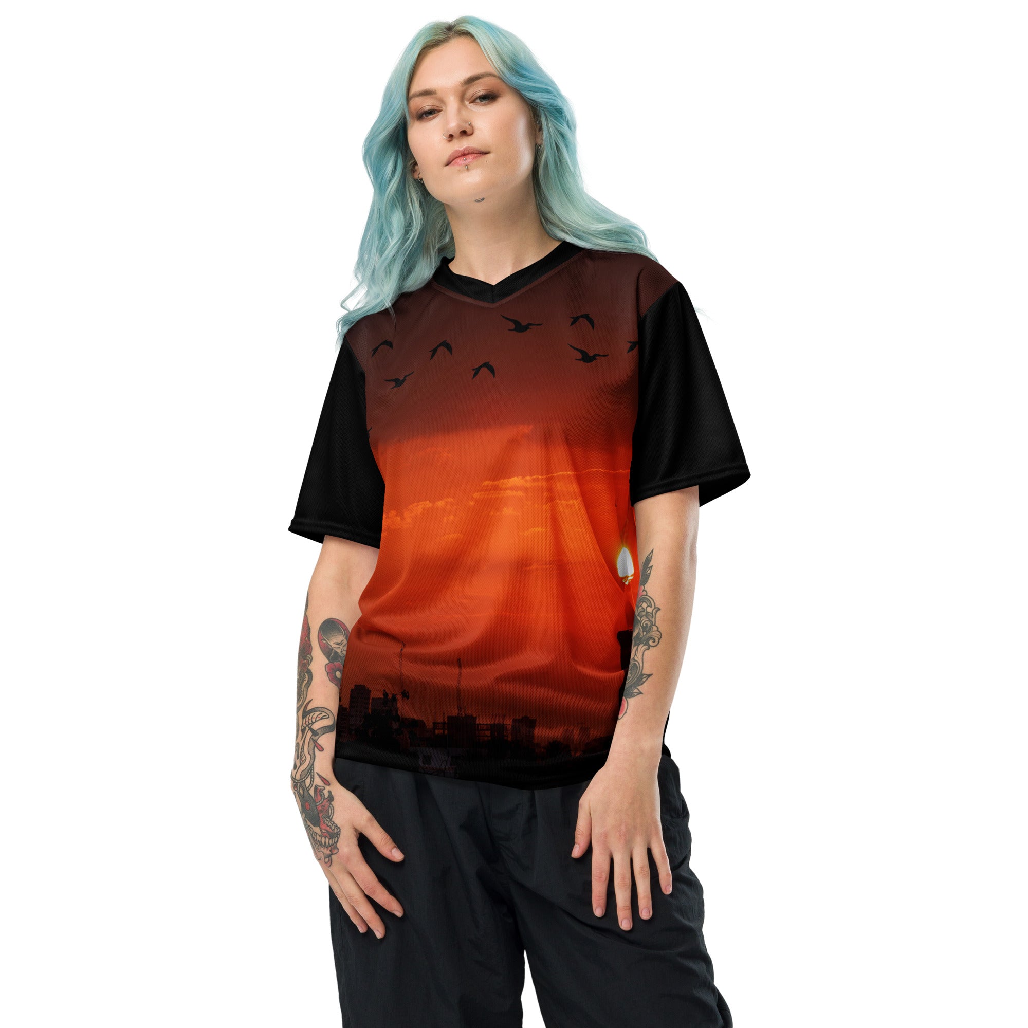 théo gallery expo-théo photography-Sunset-men's t-shirt-Women's T-shirts-estival solstice-summer solstice-midsummer-solstice d'été