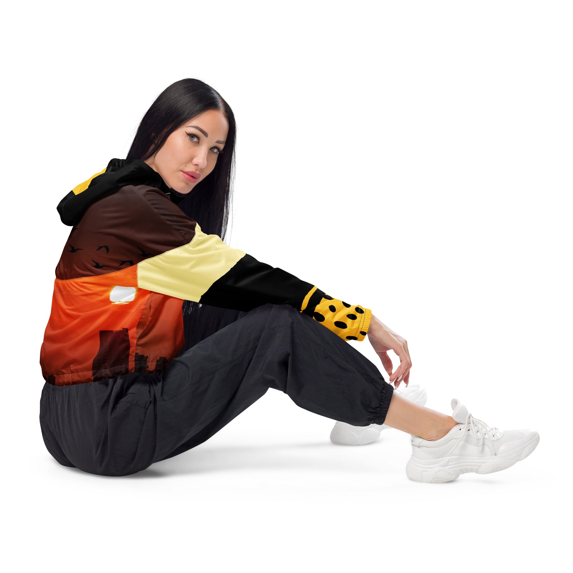 Women’s cropped windbreaker ( The Sunset Collection )