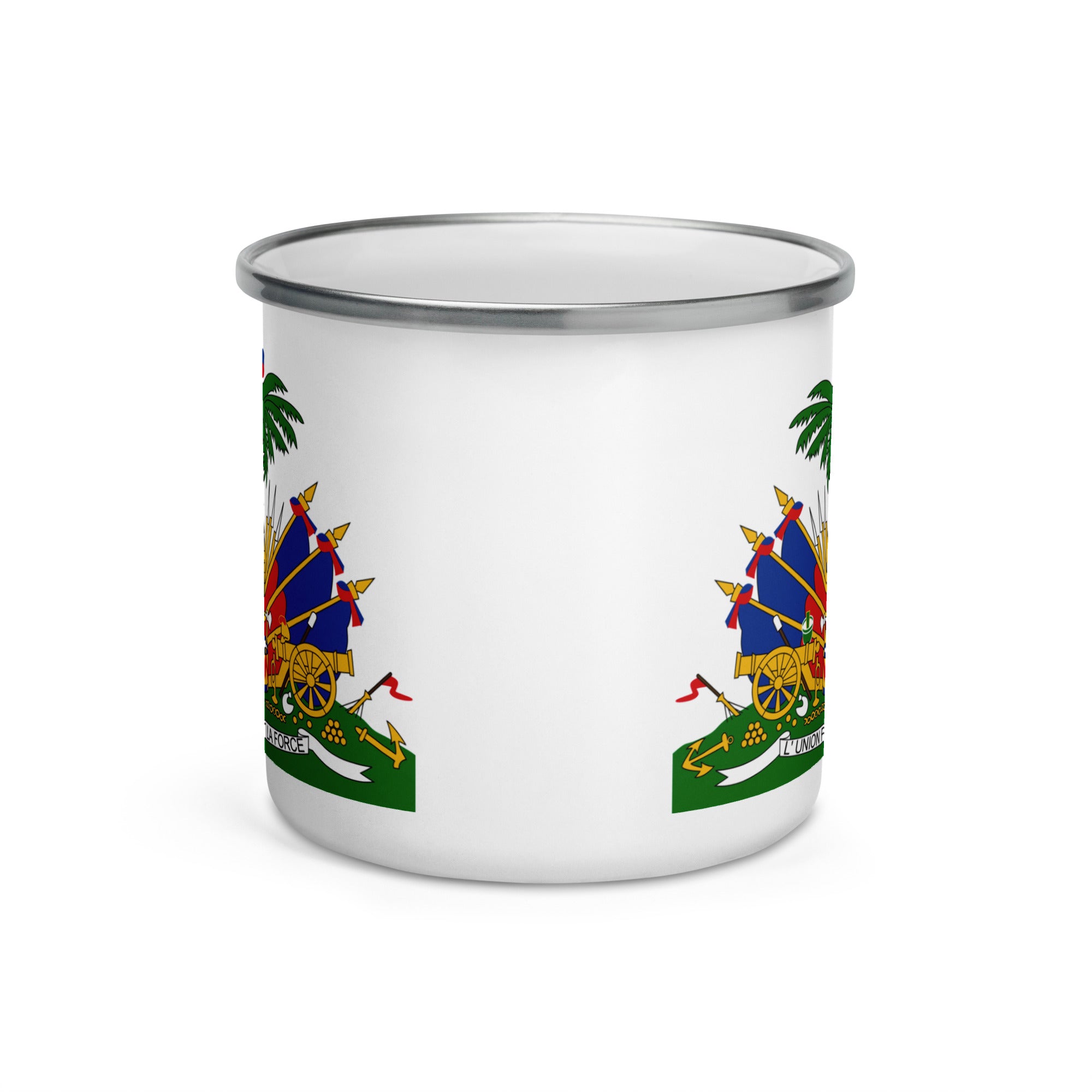 camper mug-enamel mug-haitian emblem- theo gallery expo- theo photography-