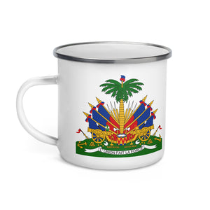 camper mug-enamel mug-haitian emblem- theo gallery expo- theo photography-