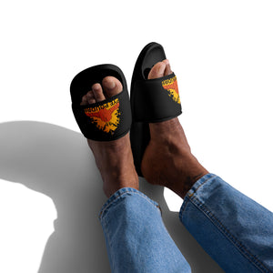 men's-slides-black-slides-theo gallery expo-theo photography